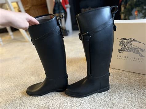 burberry rain boots authentic|burberry equestrian rain boots.